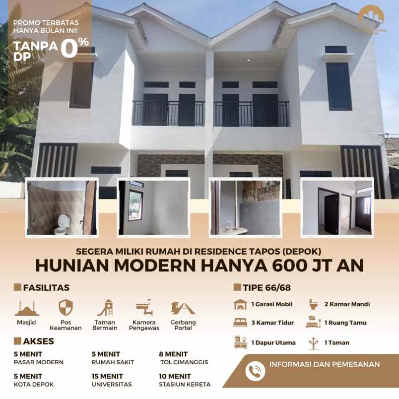 rumah siap huni di tapos depok