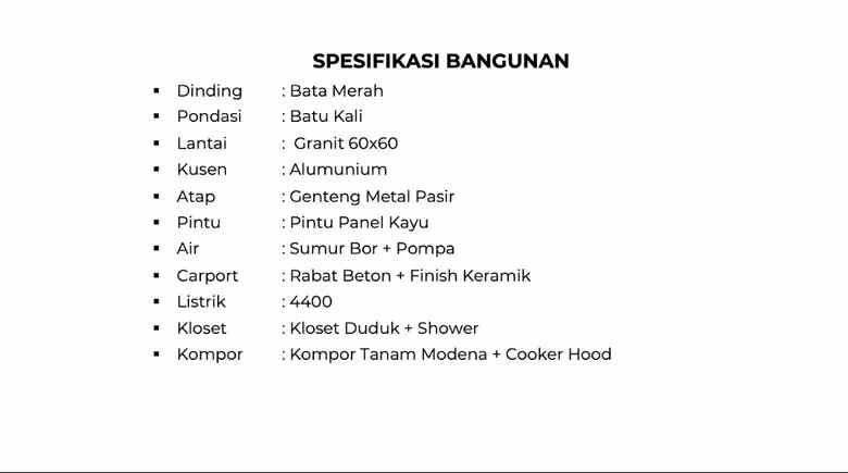 rumah siap huni type 45 60 di cipayung depok
