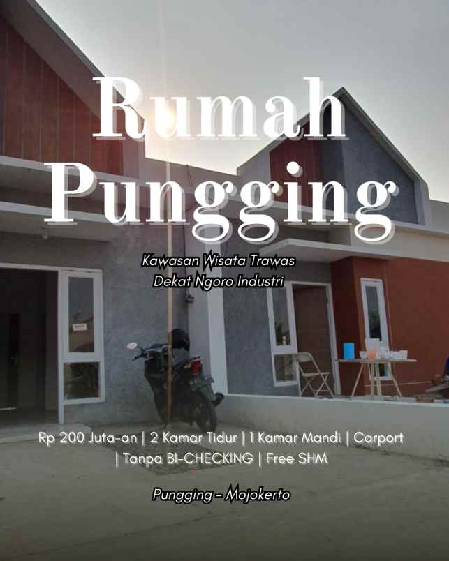 rumah skandinavian pungging murah free shm
