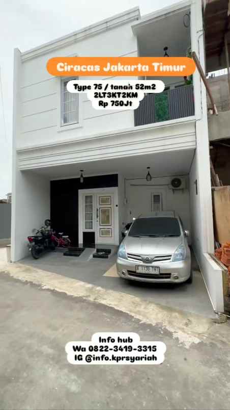rumah strategis dekat stasiun ciracas jakarta timur