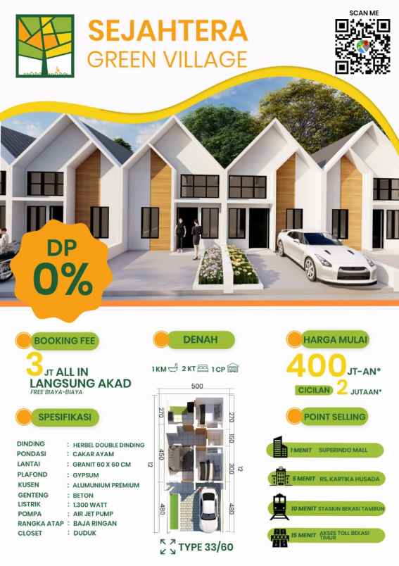 rumah tanpa dp di timur jakarta