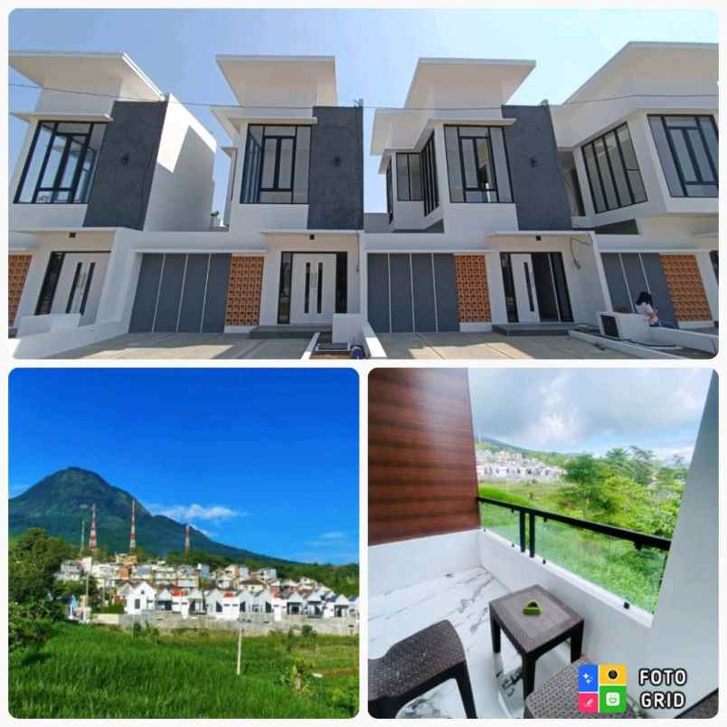 rumah villa 2 lantai ready stok dekat bns kota batu