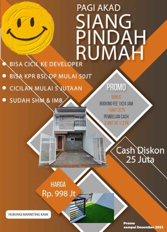 siap huni rumah cluster kota depok tole iskandar