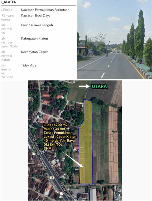 tanah ceper klaten jateng