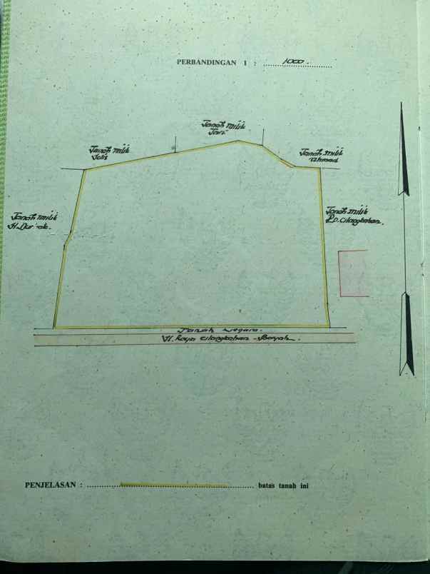 tanah jl raya simpang malingping