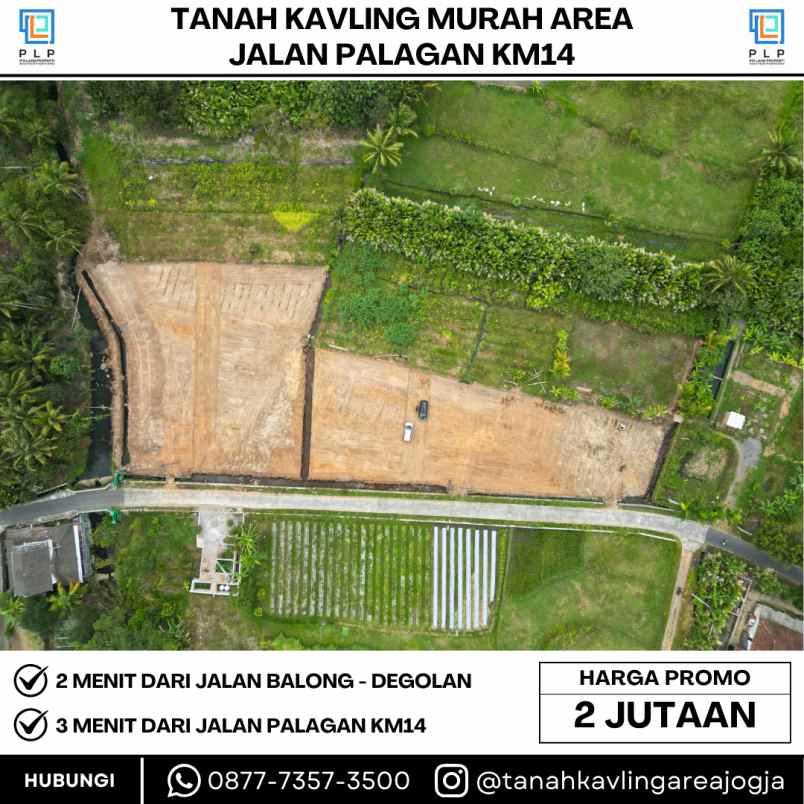 tanah kavling murah dekat jalan palagan km14