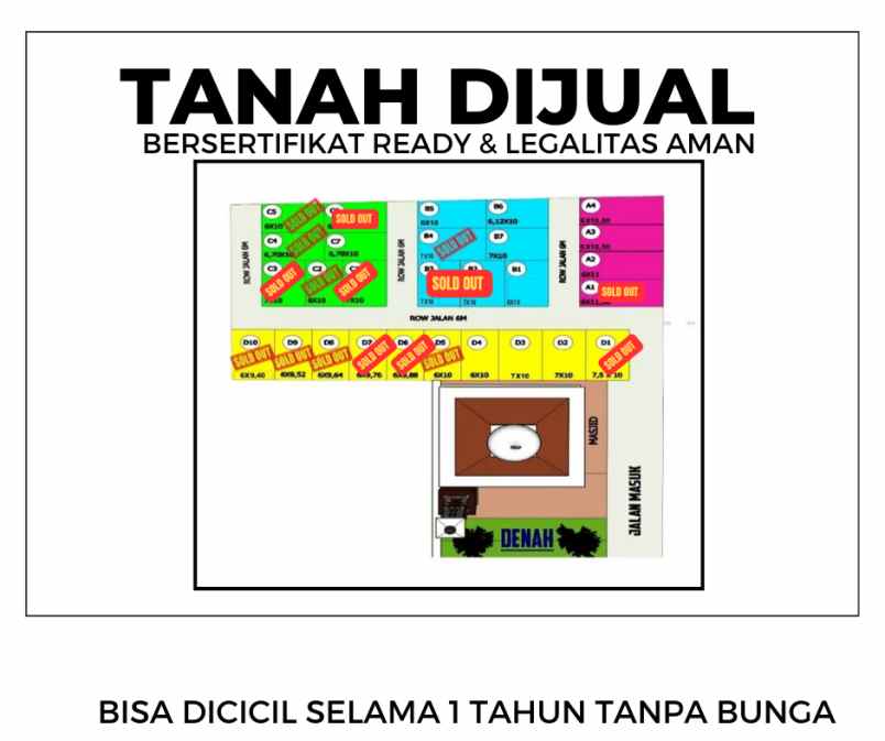 tanah siap bangun murah