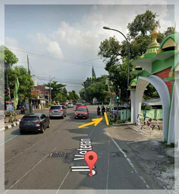 tanah strategis di jalan veteran kota jogja