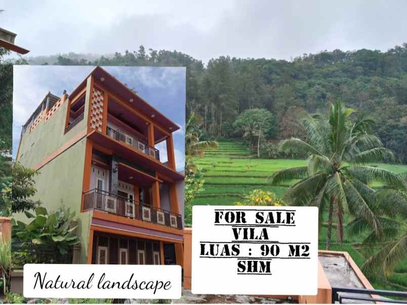 vila view pesawahan sebang jawa barat