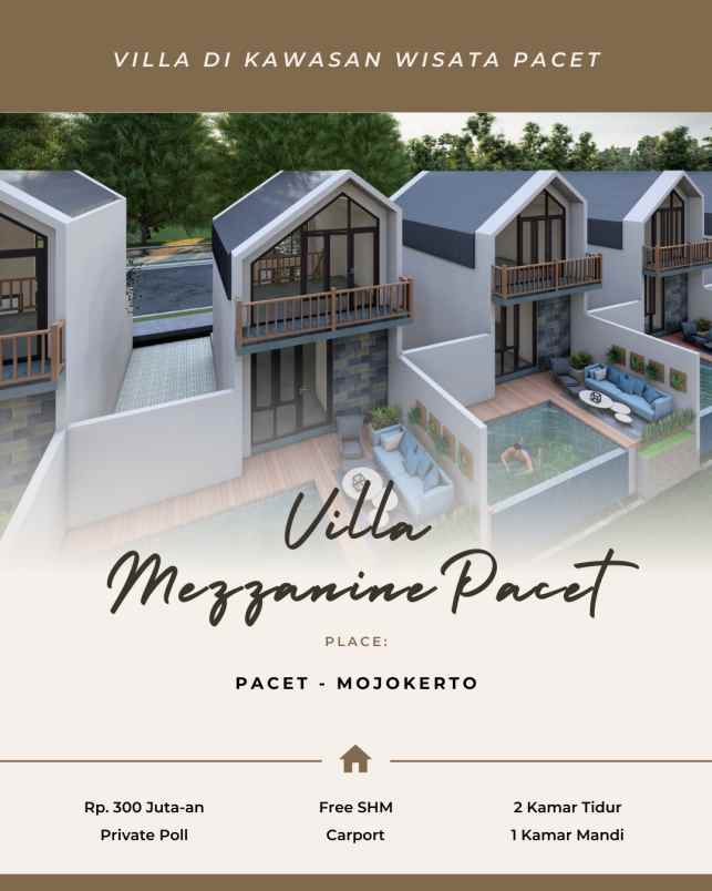 villa pacet mezzanine view pegunungan