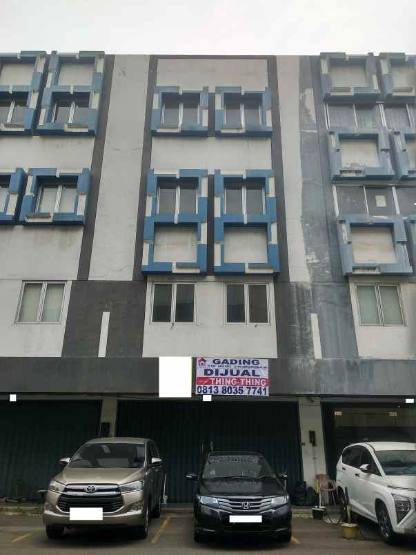 dijual ruko gudang kantor gading bukit indah kelapa