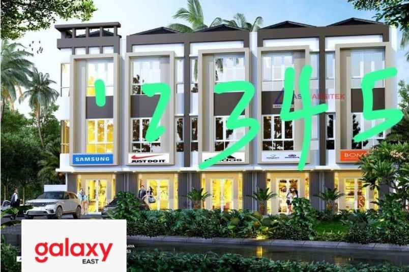 dijual ruko gudang kantor manyar indah