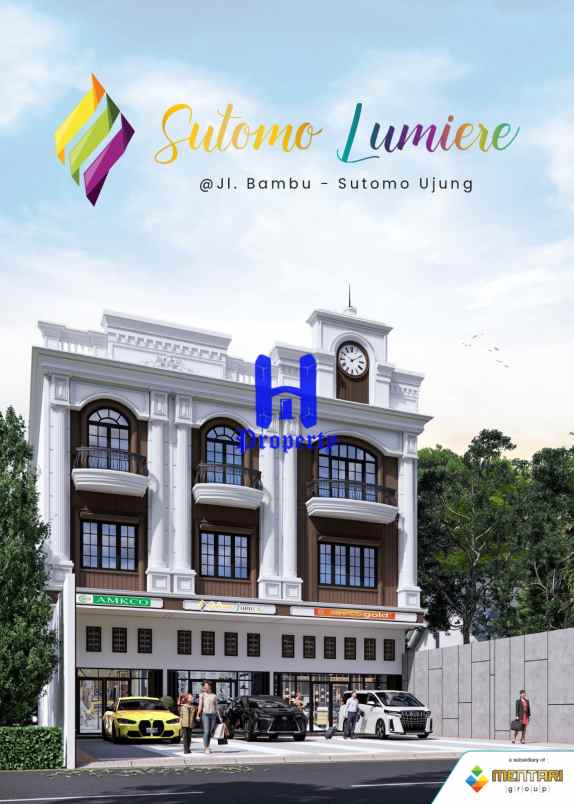 dijual ruko gudang kantor sutomo lumiere jalan bambu