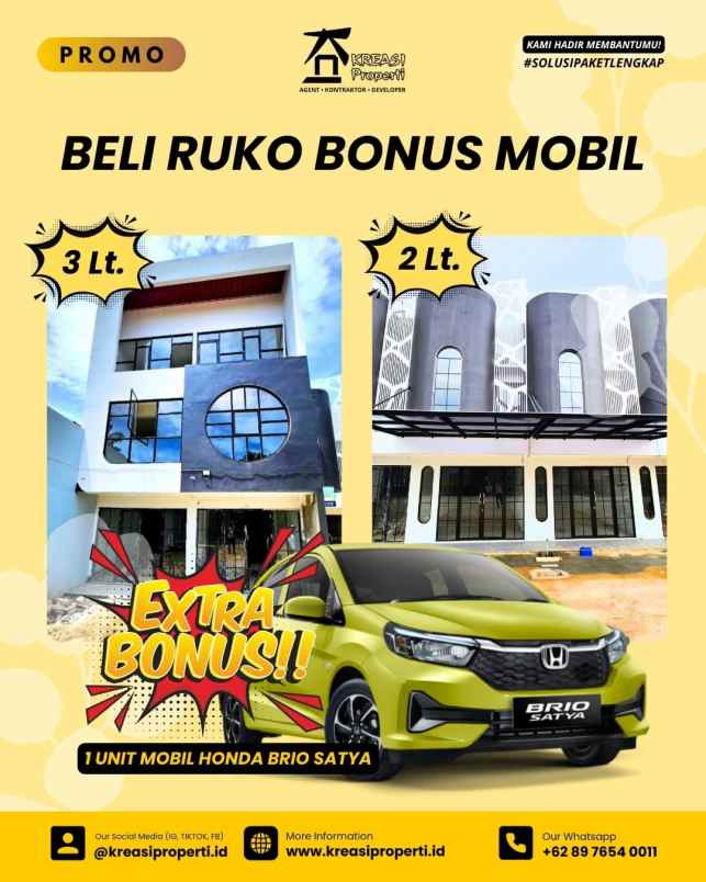 dijual ruko mewah harga murah di jl raya muchtar depok