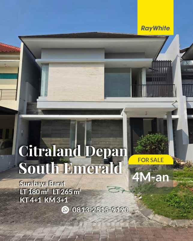 dijual rumah citraland south emerald