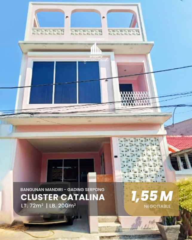 dijual rumah cluster catalina gading
