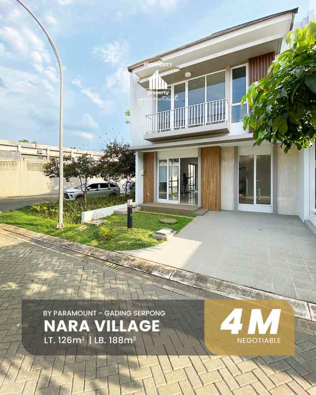 dijual rumah cluster nara village