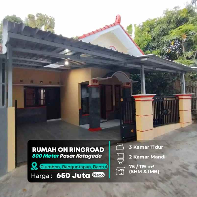 dijual rumah dekat pasar kotagede