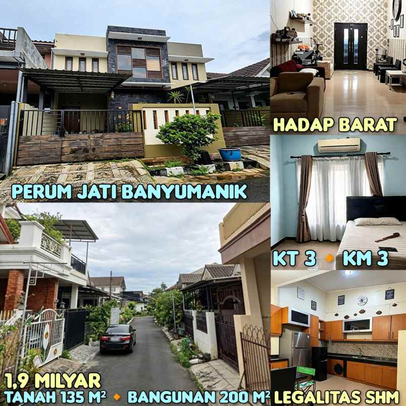 dijual rumah di perum jati banyumanik semarang