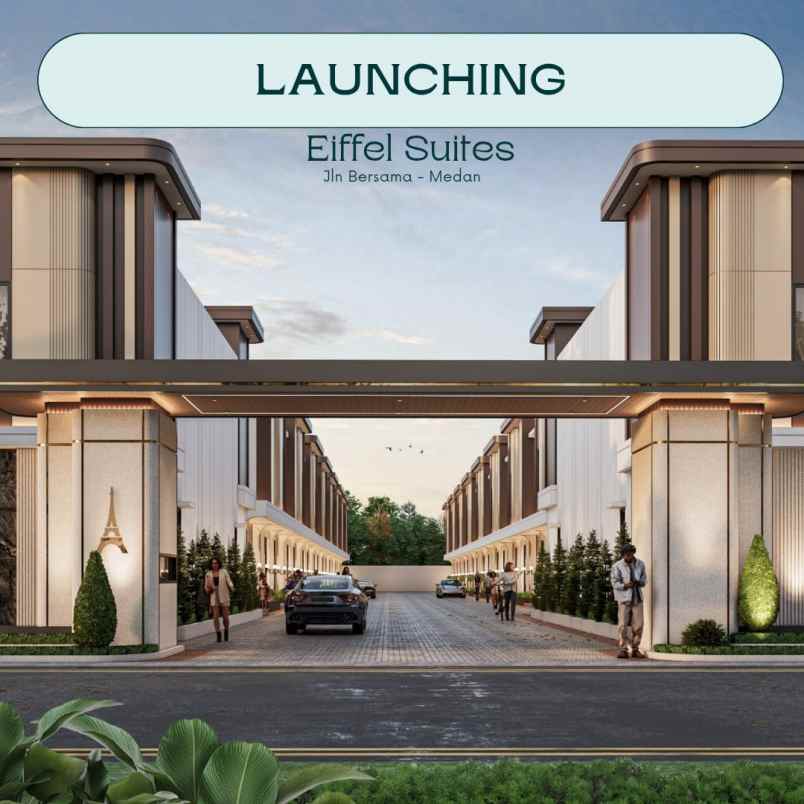 dijual rumah effiel suites jalan bersama