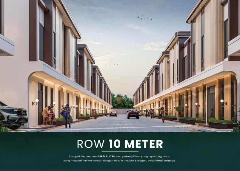 dijual rumah effiel suites jalan bersama