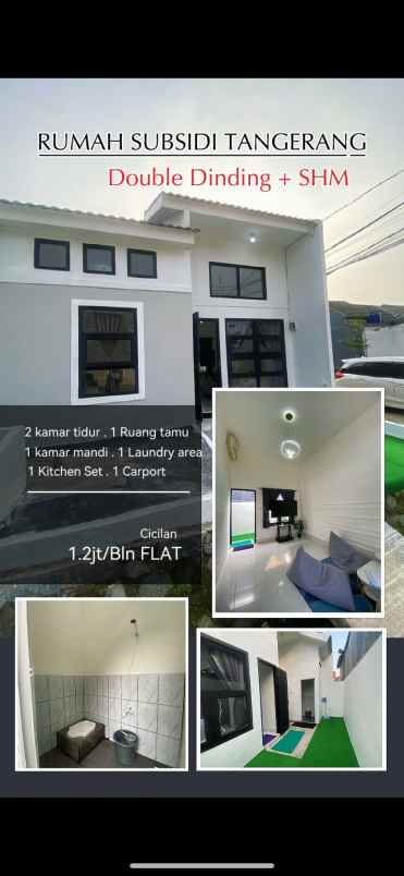 dijual rumah jalan raya megu cisoka