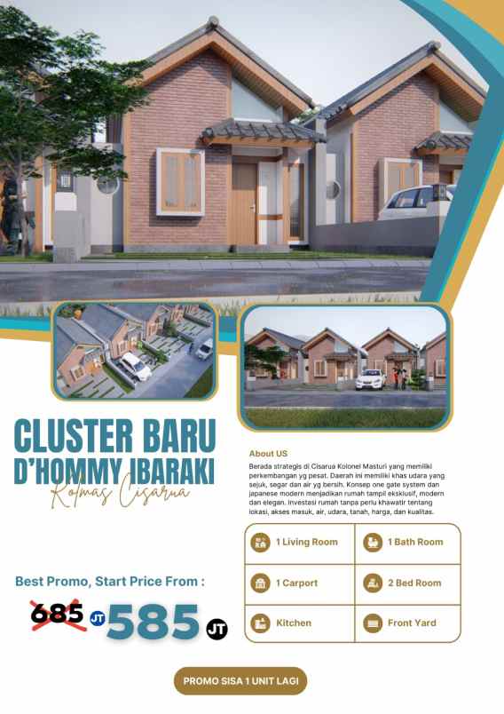 dijual rumah keren nyaman sejuk di cisarua bandung
