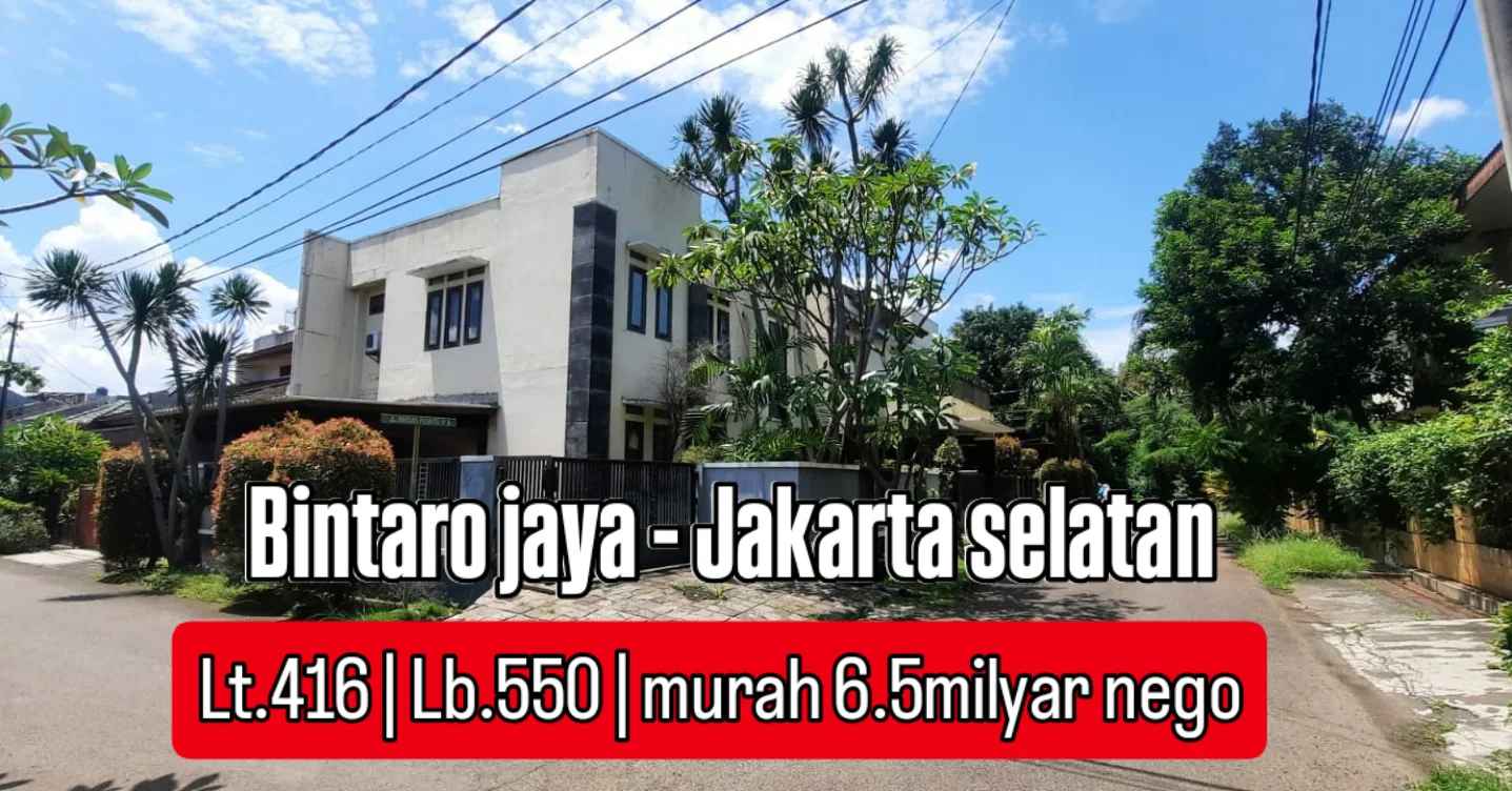 dijual rumah komplek bintaro jaya permai