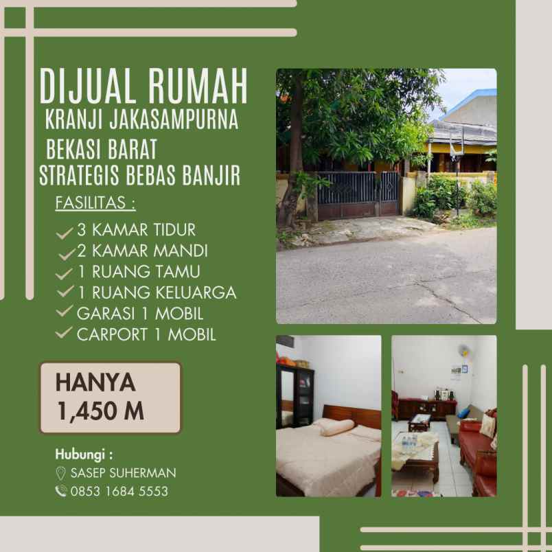dijual rumah kranji jakasampurna bekasi