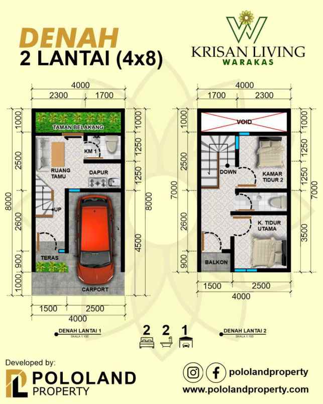 dijual rumah krisan living jakarta utara