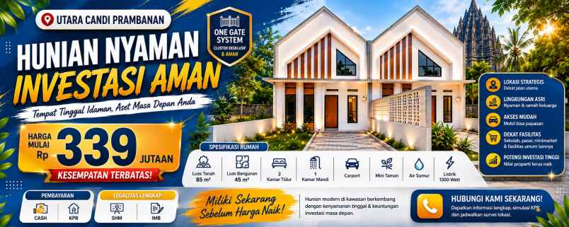 dijual rumah perumahan karta kirana