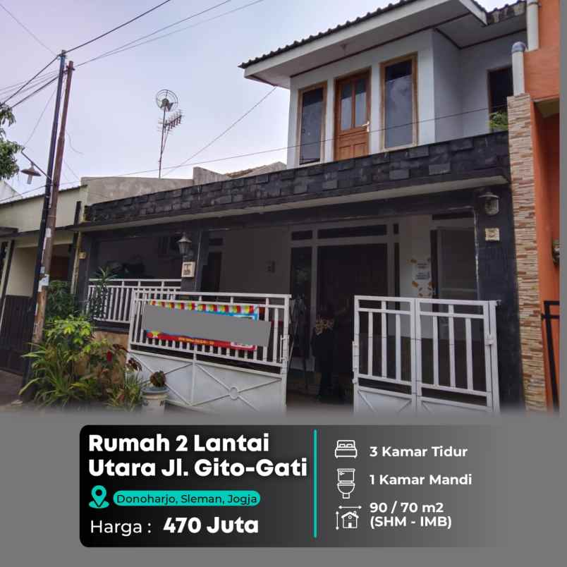 dijual rumah uatara jl gito gati