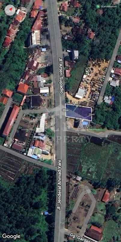 dijual tanah jalan arteri supadio