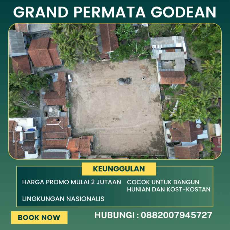 dijual tanah jalan pandean vii