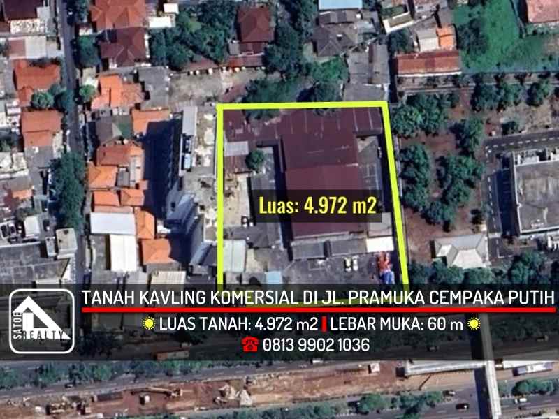 dijual tanah jl pramuka rawasari
