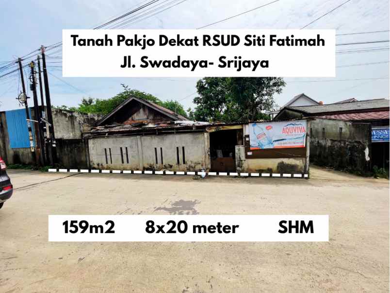 dijual tanah jl swadaya srijaya kec