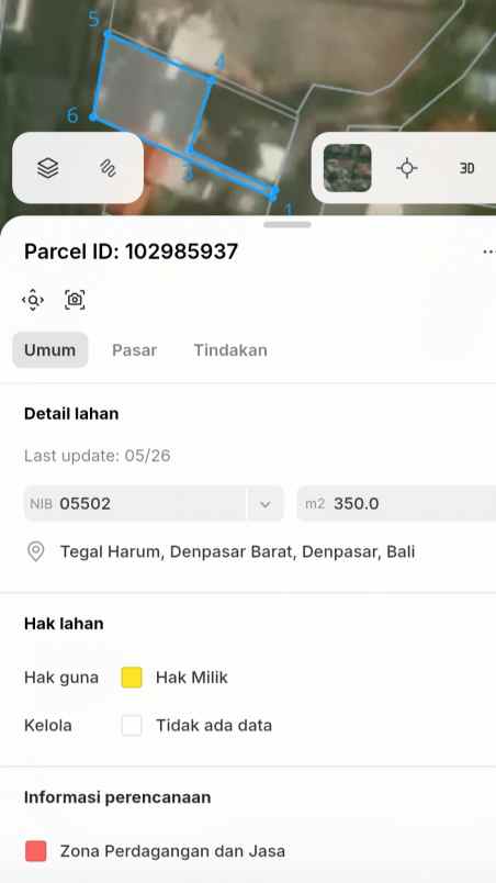 dijual tanah labak v pura demak barat
