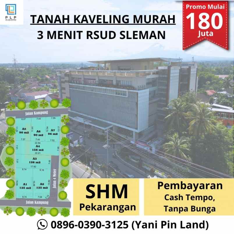 dijual tanah medari gede caturharjo