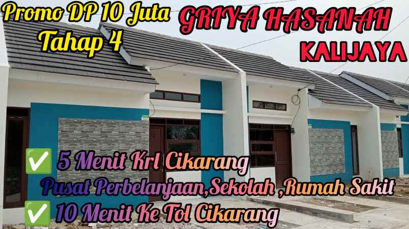 griya hasanah kalijaya terletak di pusat kota cikarang