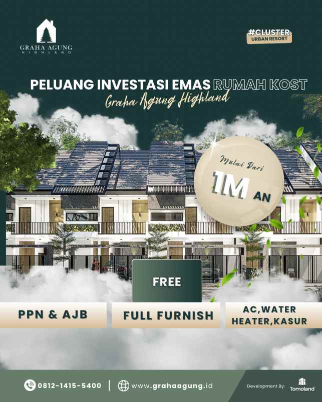 hub jual rumah kost malang akses langsung ke pusat kot