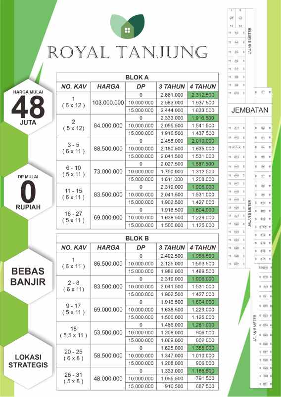 kavling murah dan rumah inhouse