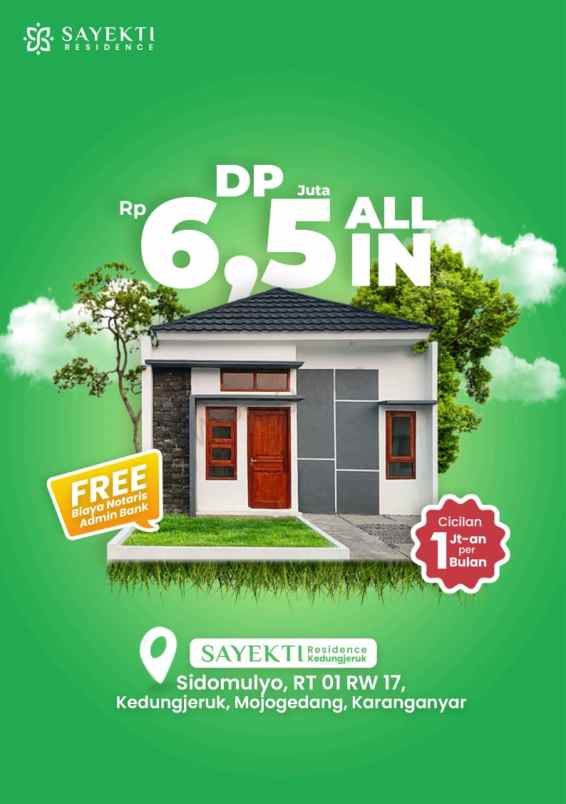 perumahan subsidi murah di kedungjeruk karanganyar