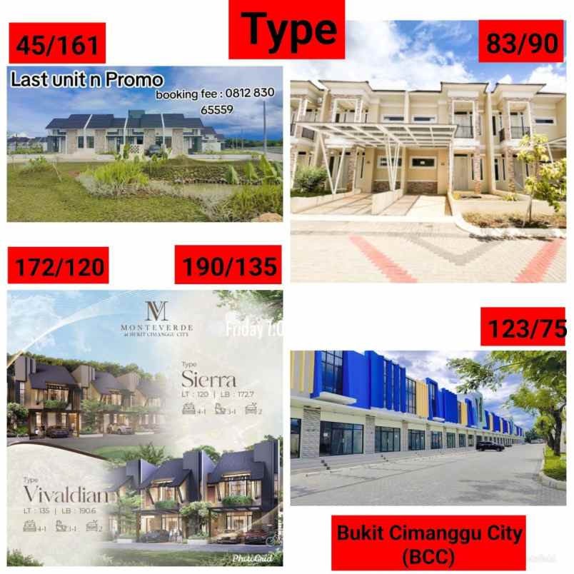 promo spesial rumah di bukit cimanggu city bogor md979