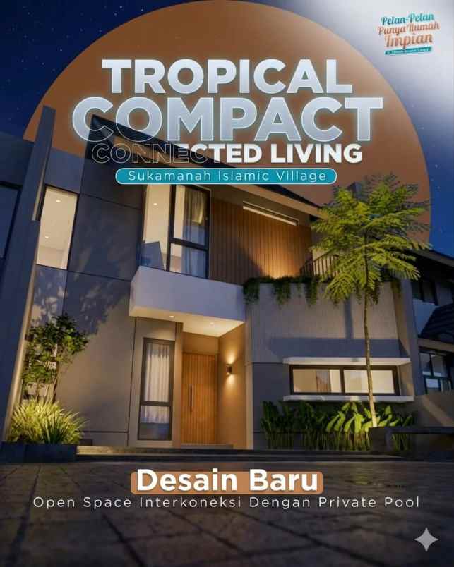 rumah 2 lantai cicilan flat full furnished