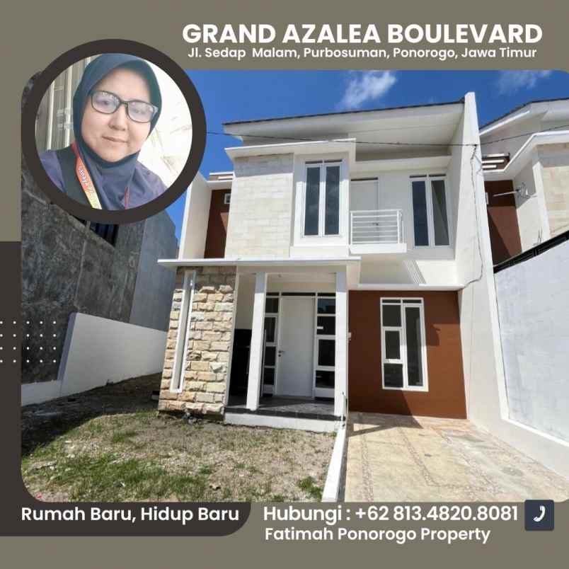rumah 2 lantai type 88 ready stock syariah ponorogo