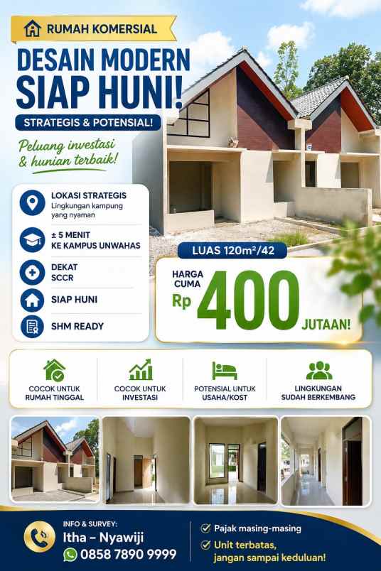 rumah baru siap huni shm ready dekat rs cepoko