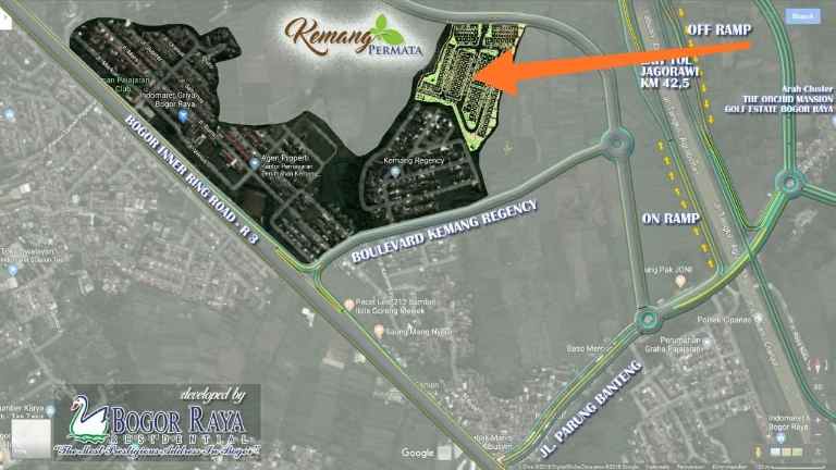 rumah jl parungbanteng akses tol