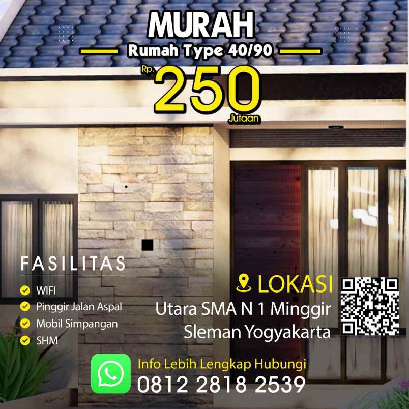 rumah murah daerah sleman lingkungan asri