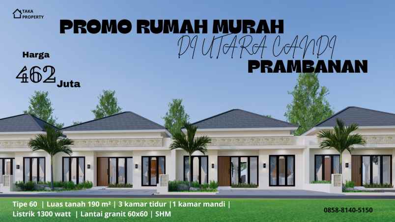 rumah murah di utara candi prambanan