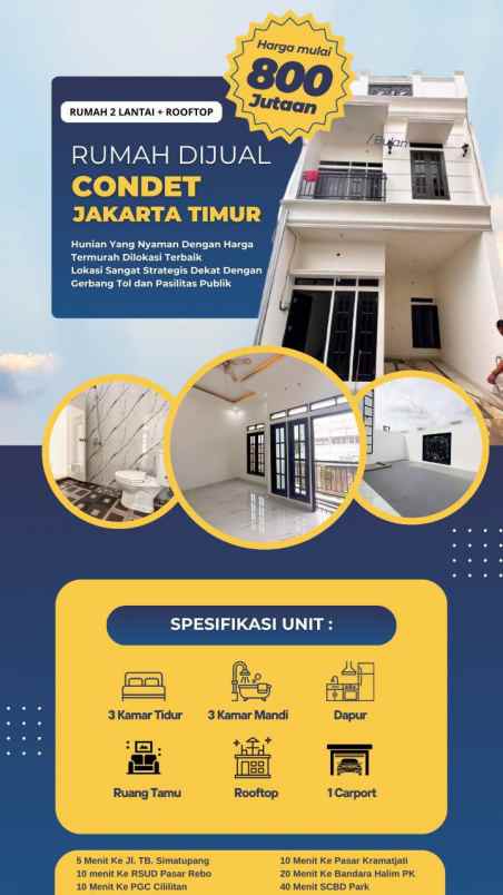 rumah siap huni condet kramatjati jakarta timur
